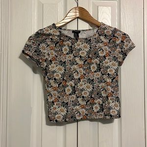 Forever 21 super cute flower crop top.